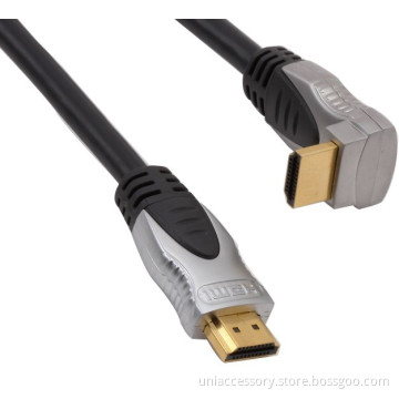 transparent 5 meters 90 degree hdmi 1.4 cable